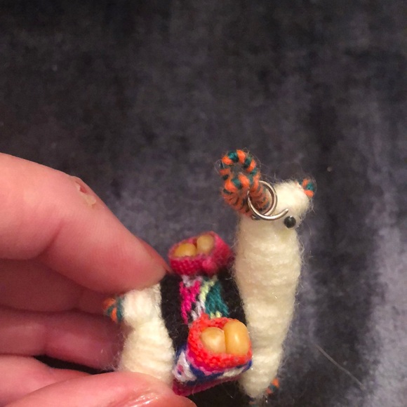 Colorful Wool Llama Figurines—lot of 2 - Picture 10 of 10